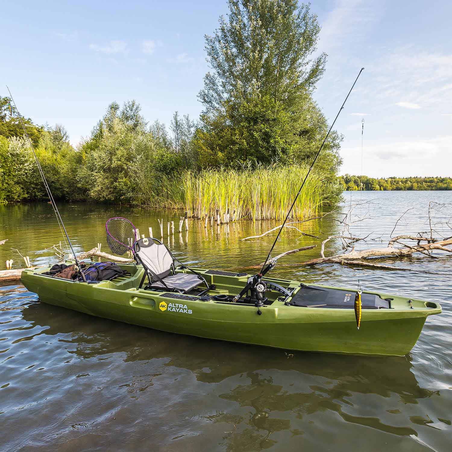 Altra kayaks de pêche à l'essai près de Fribourg