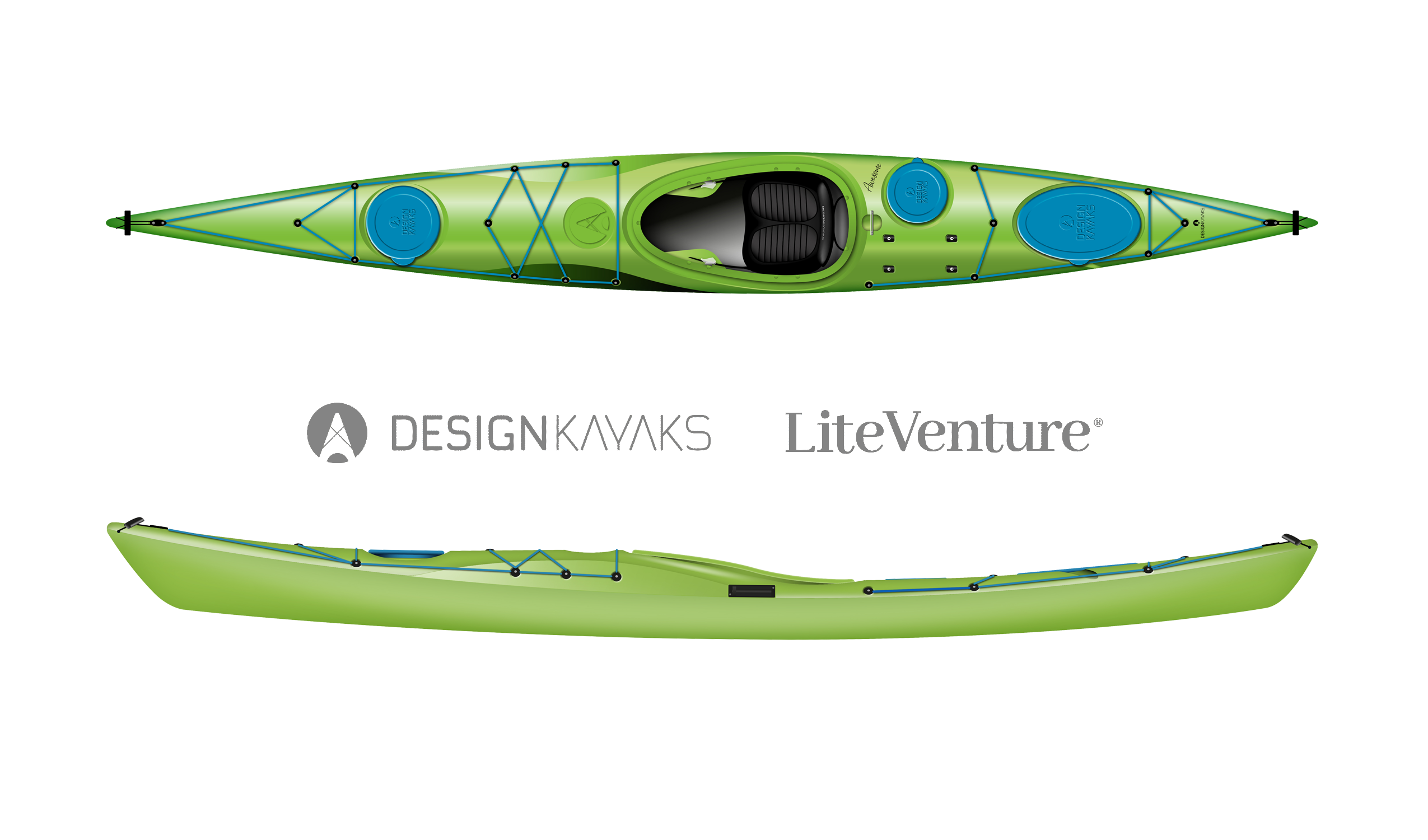 Kayak de mer "Awesome"-Unisize-spring green