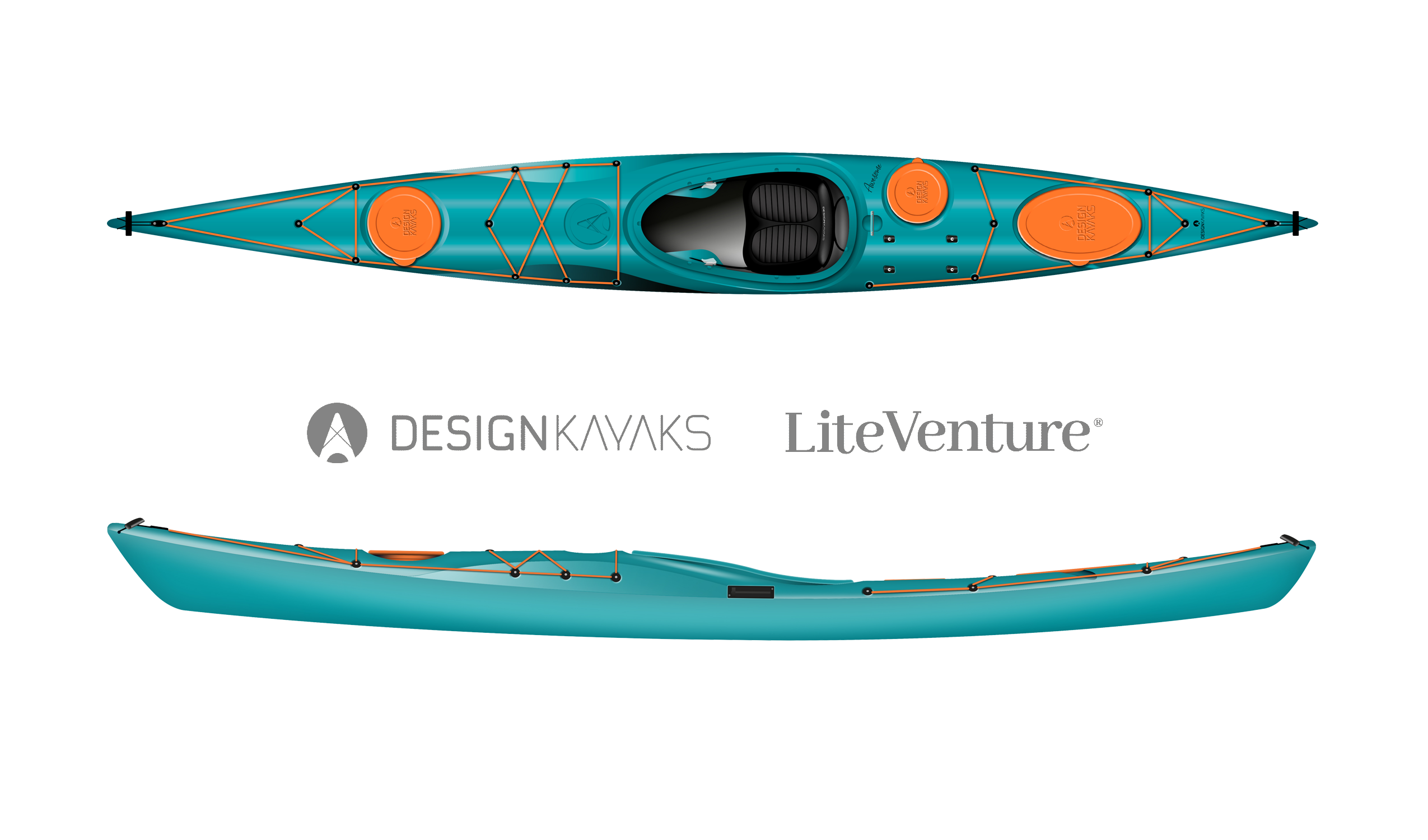 Kayak de mer "Awesome"-Unisize-turquoise sea