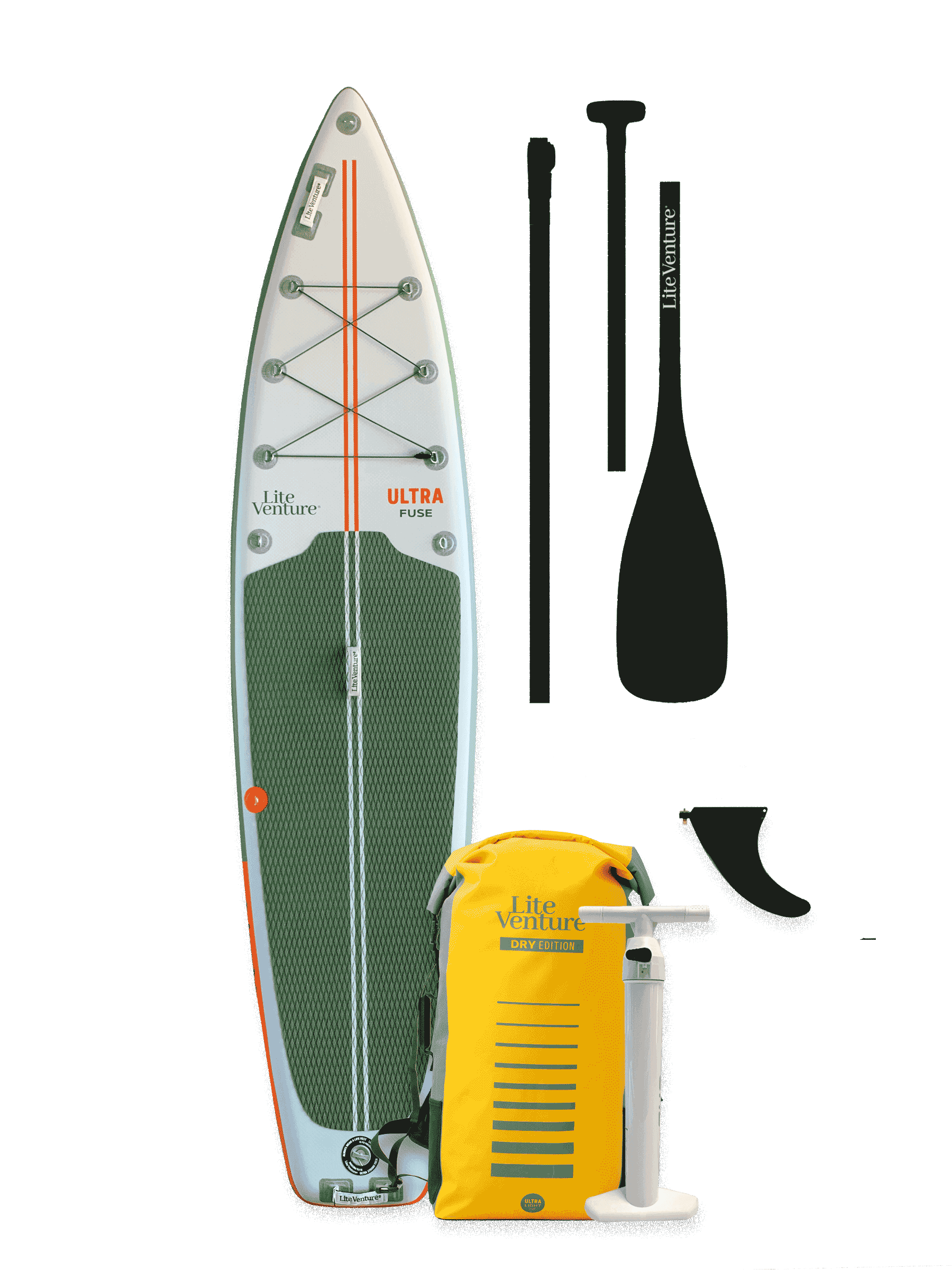 FUSE 1B-11'6" x 31"-Hot Summer Deal-mit dreitlg. Fiberglaspaddel