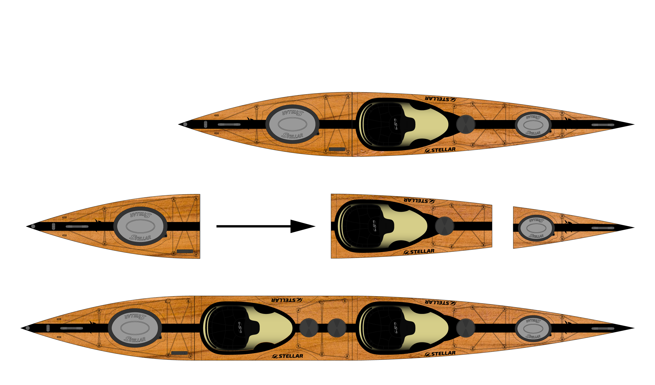 ST19 Mod-Multisport, divisible-Tandem/Solo-Wood / Grey