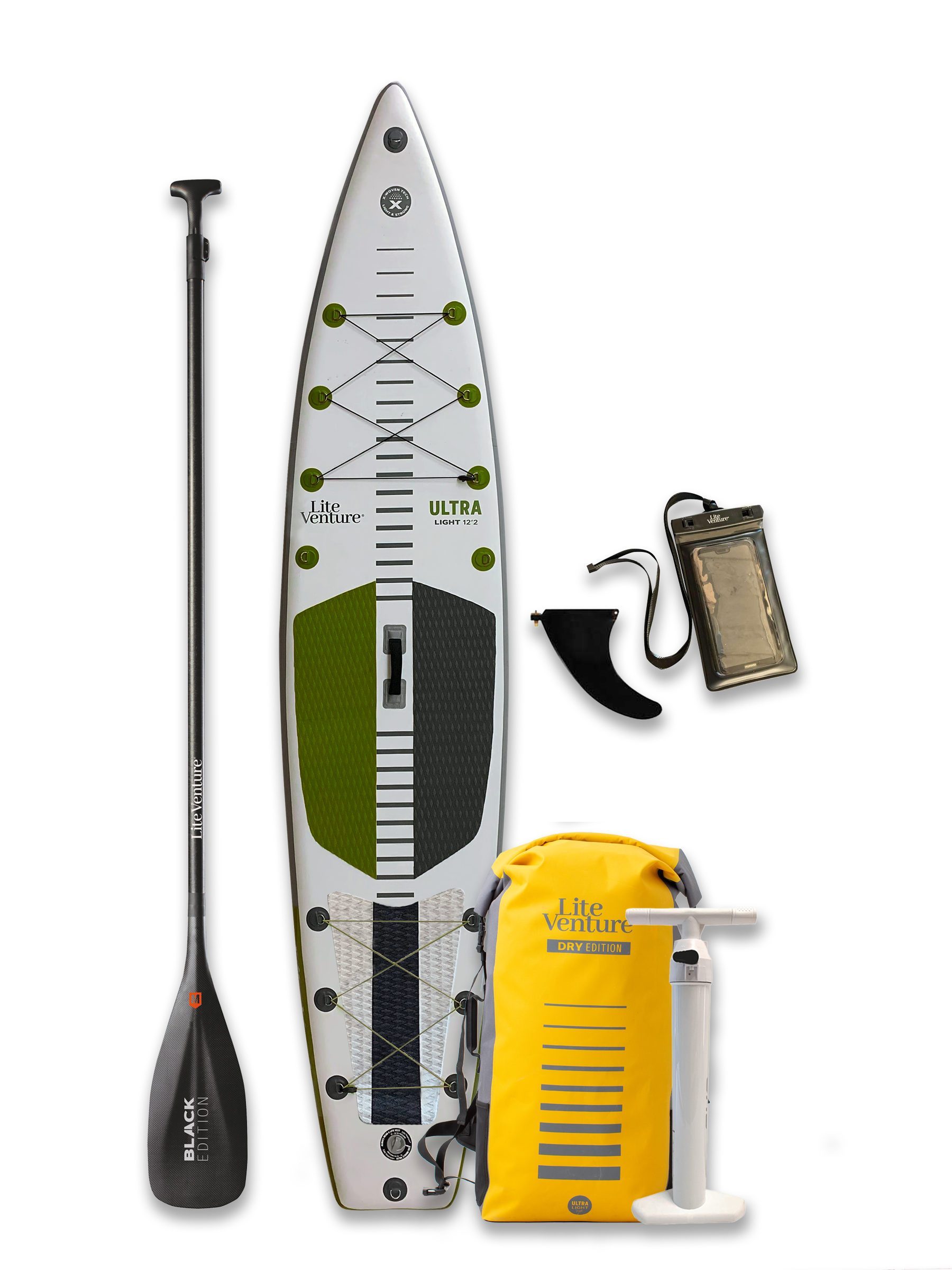 ULTRA Light Bundle-12'2" x 30"-+ Carbon Paddle-+ Mobile Phone Cover