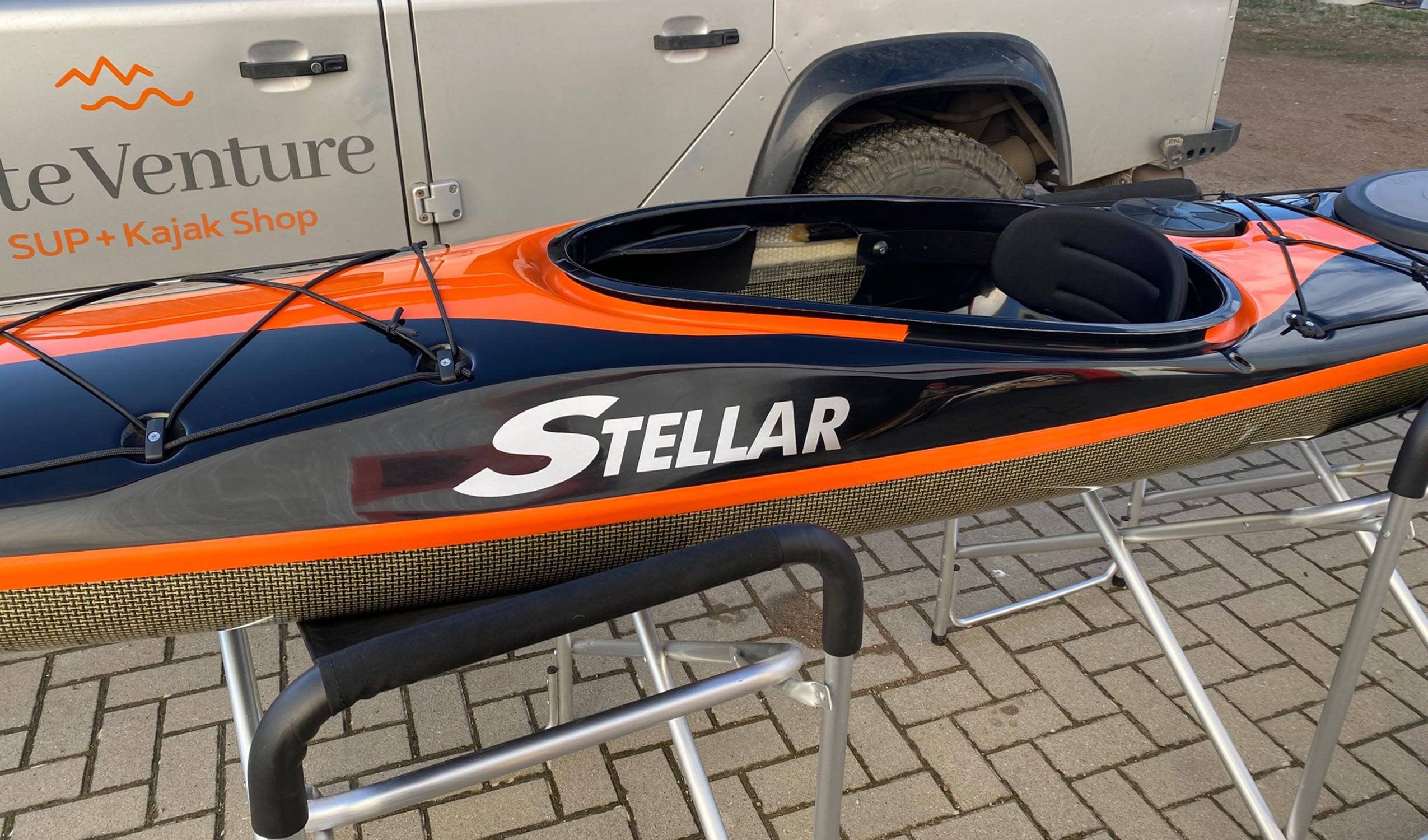 Produktbild von Kajak " SILV Multisport-schwarz orange " der Marke STELLAR Lightweight für 3290.00 €. Erhältlich online bei Lite Venture ( www.liteventure.de )