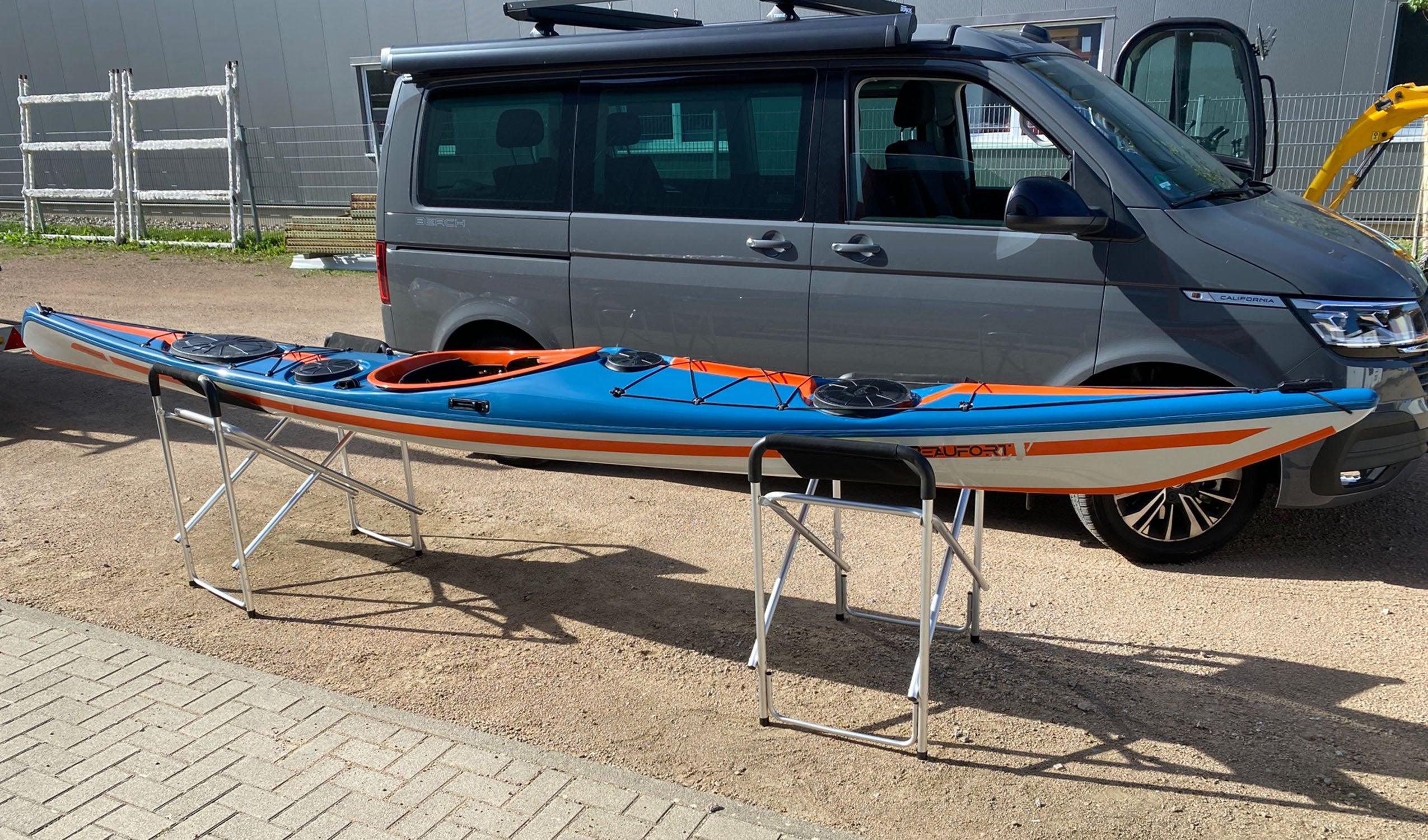 Produktbild von Kajak " Beaufort LV Rockhopper-azurblau orange " der Marke SKIM Kayaks für 4350.00 €. Erhältlich online bei Lite Venture ( www.liteventure.de )